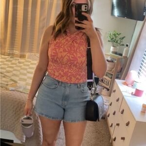 Zara - Cropped Floral Tank Top